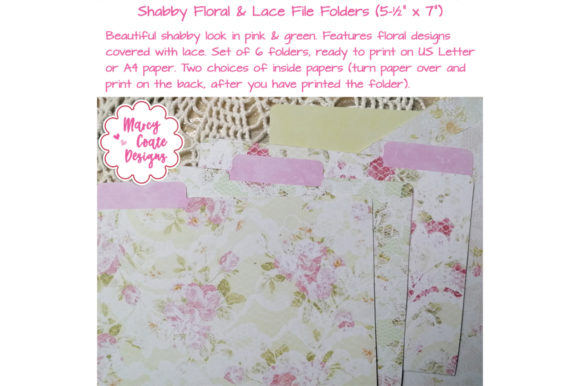 Chic Shabby Lace Mini Folders for Elegant Organization