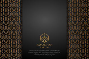 Discover the Elegance of Black Gold Background Mosque Pattern