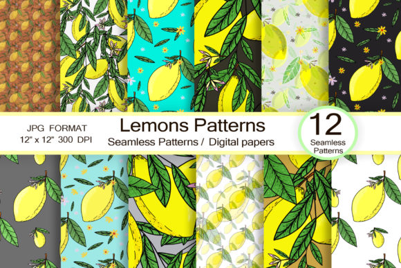 Discover the Versatility of Lemons Patterns, Scrapbook Paper