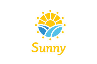 Embrace the Beauty of Nature with the Sun Sunrise Flower Morning Spring Logo
