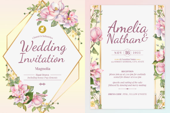 Explore Magnolia Wedding Invitation Vol.02