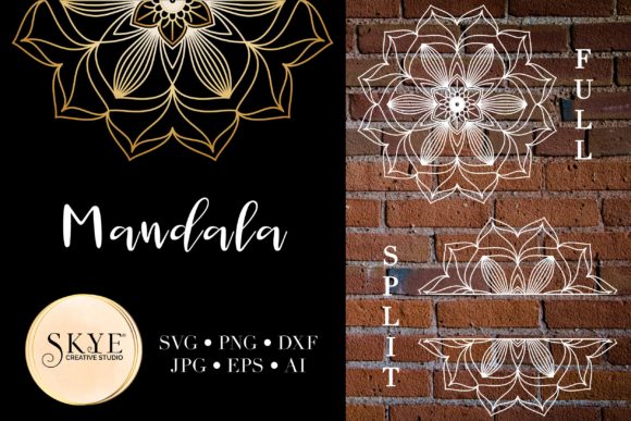Exploring the Versatility of Mandala Bundle Split Mandala Half 02