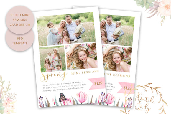 Exploring the Versatility of PSD Photo Session Card Template 59