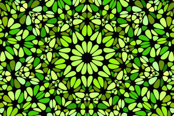 Green Abstract Stone Mosaic: A Versatile Design Element