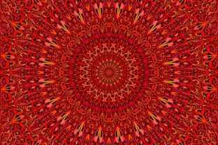 Strategic Use of Red Seamless Mandala Pattern for Enhanced Branding and Creativity