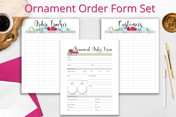 Streamline Your Custom Ornament Business with the Ornament Order Form and Tracker Set