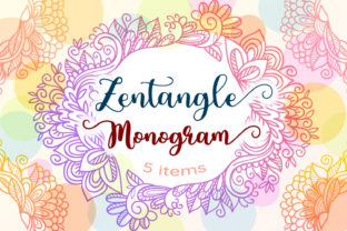 Zentangle Monogram: A Versatile and Creative Design Solution